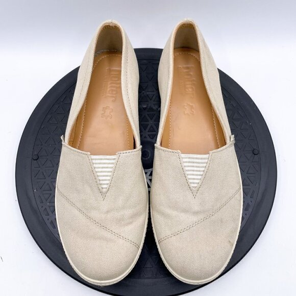 Hotter Laurel Women's beige Flats slip on sneakers women's shoes size 8.5 - Picture 9 of 11